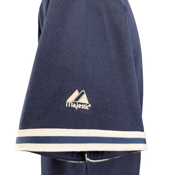 Vintage Alfonso Soriano New York Yankees Majestic 90s Baseball Jersey M Blue - Picture 10 of 12